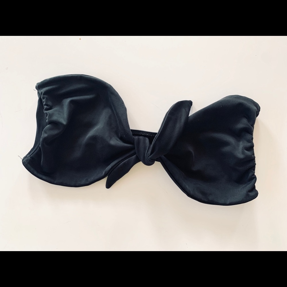 SAN LORENZO STRAPLESS BIKINI TOP SIZE MEDIUM BLACK